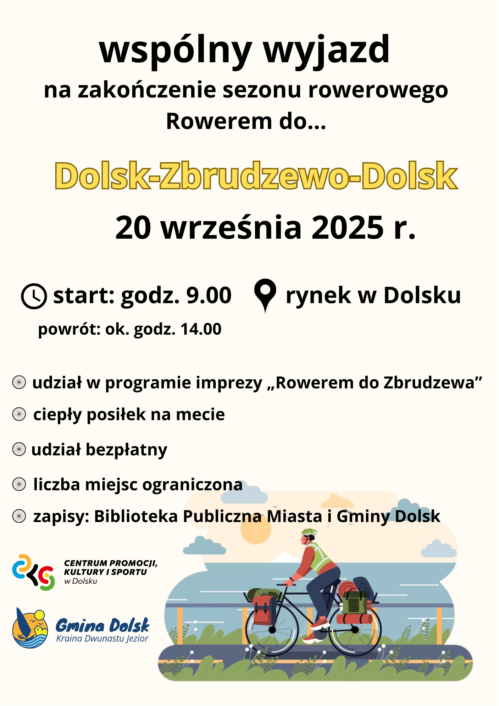 Jedziemy razem do Zbrudzewa! - plakat