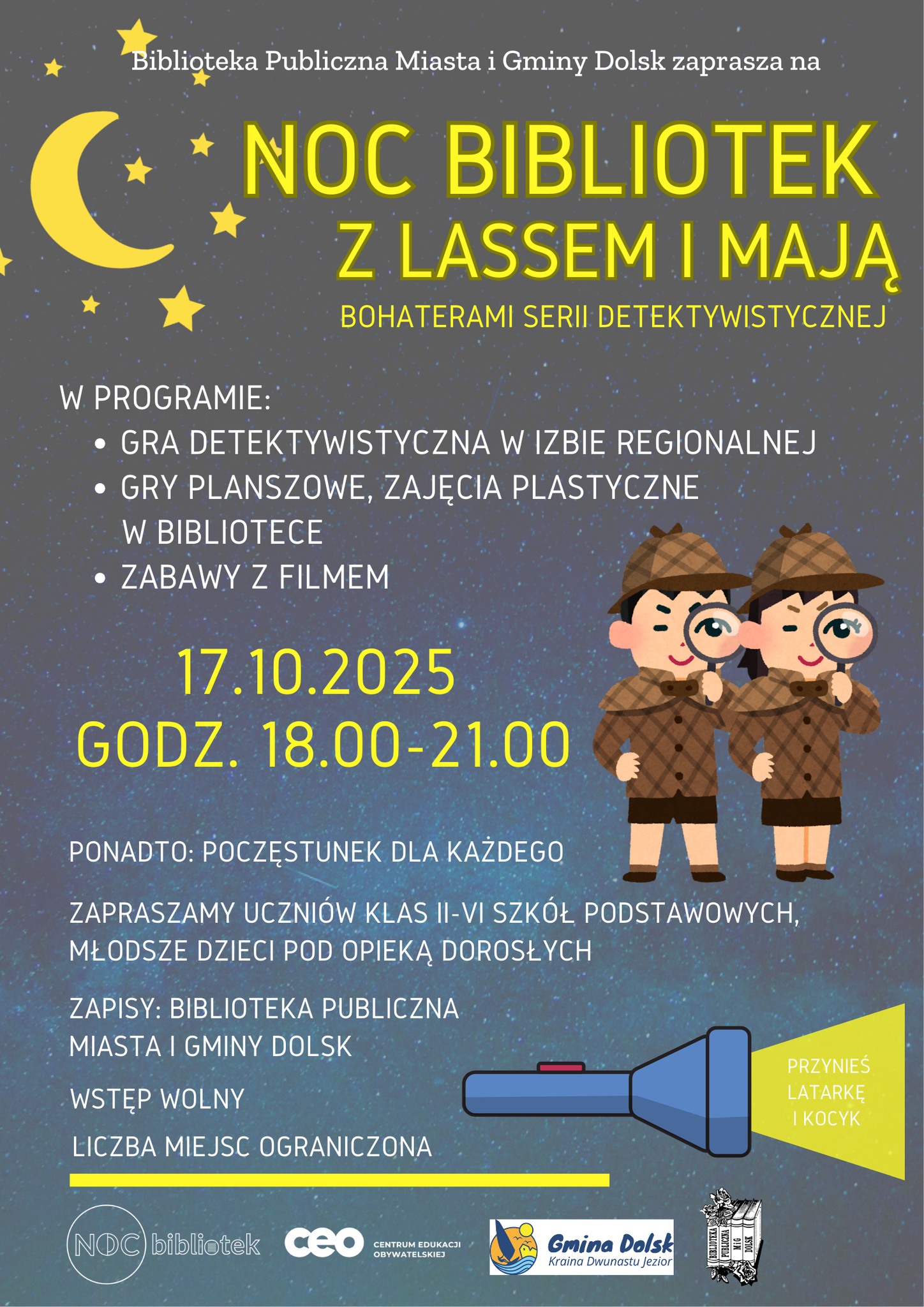 Noc Bibliotek - plakat