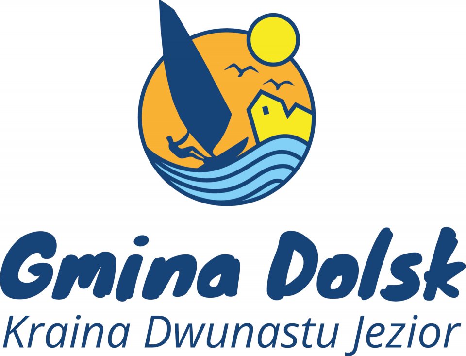 Logo gminy Dolsk w układzie pionowym.