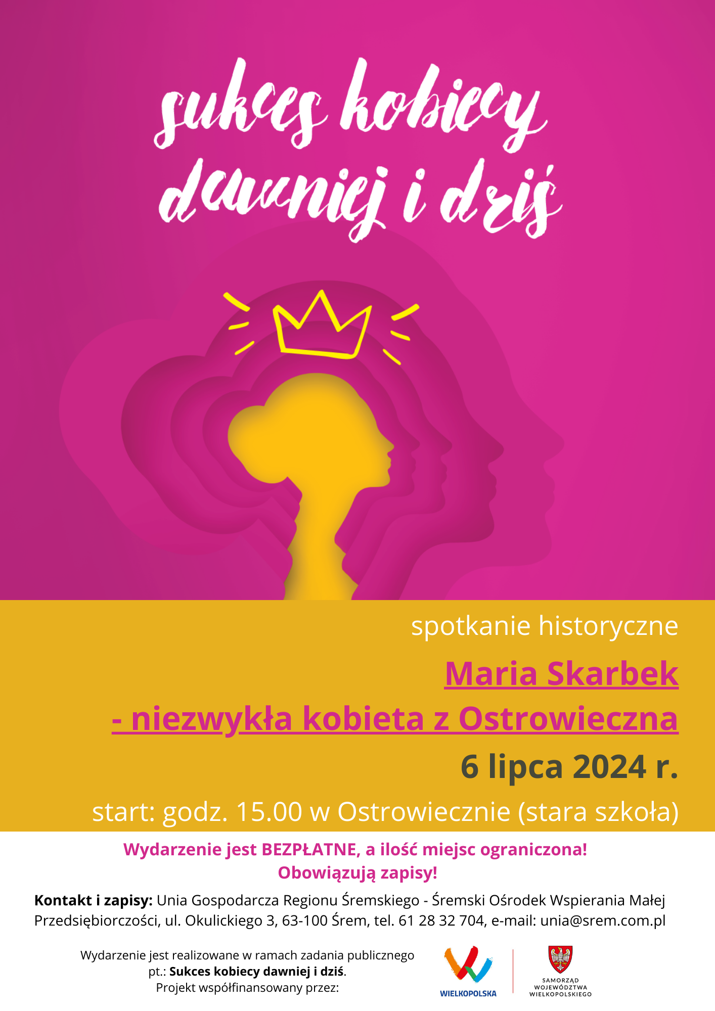 Maria Skarbek - niezwykła kobieta z Ostrowieczna - plakat