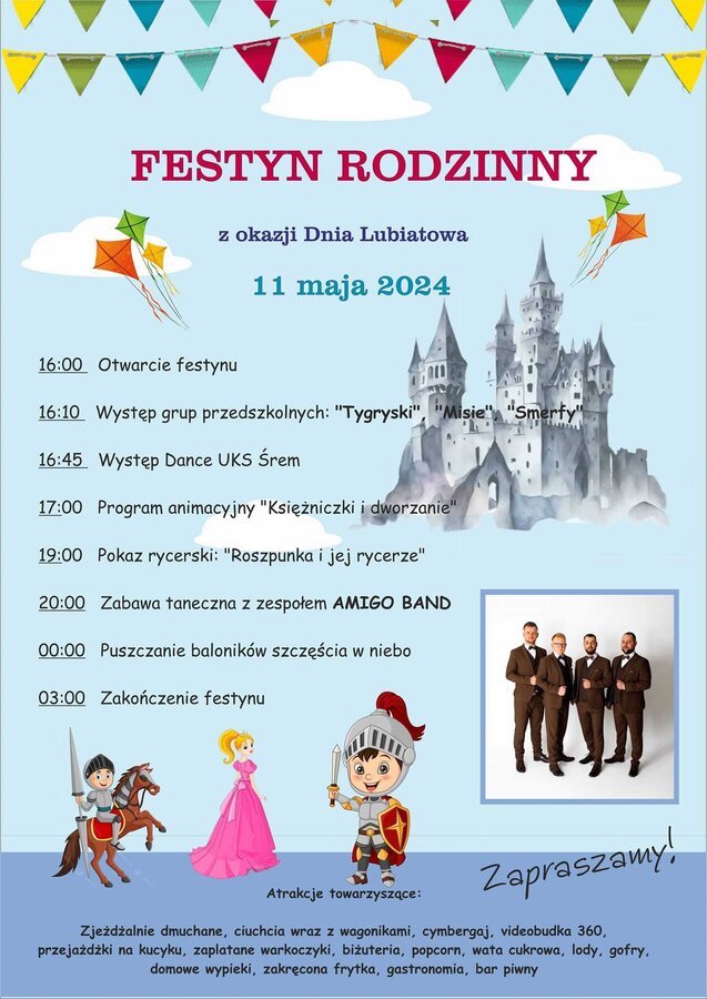 Festyn Rodzinny z okazji „Dnia Lubiatowa” - plakat