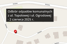 Odbiór odpadów komunalnych z ulicy Lipowej i Topolowej w Dolsku